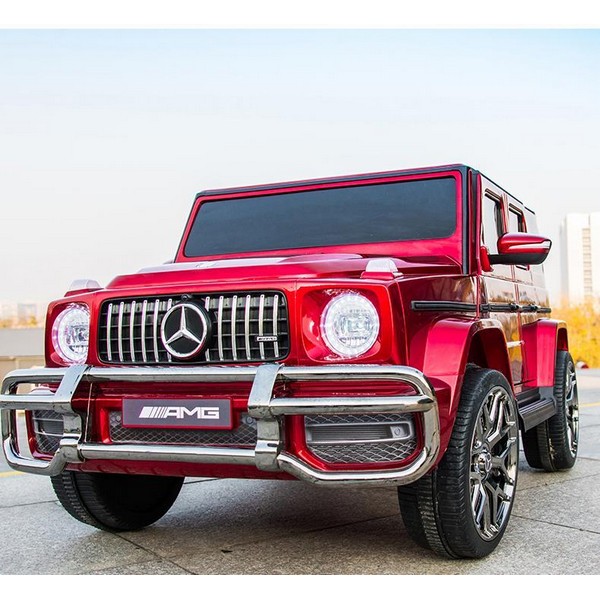 Продукт Двуместен акумулаторен джип Mercedes-Benz G63 AMG Licensed 24V,MP3, с меки гуми и кожена седалка, 4X4 - 0 - BG Hlapeta